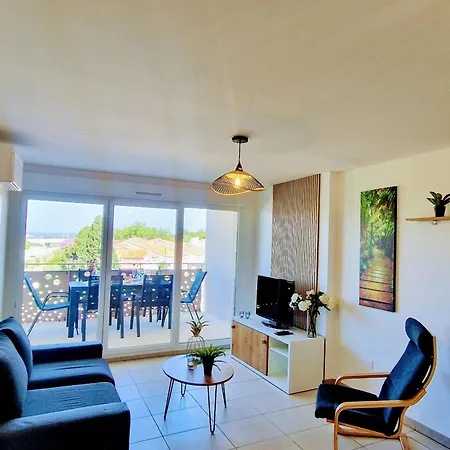 Thau-indigo, Appt Neuf, Standing, Prox Plages, Terrasse, Parking, Climatise Lägenhet *