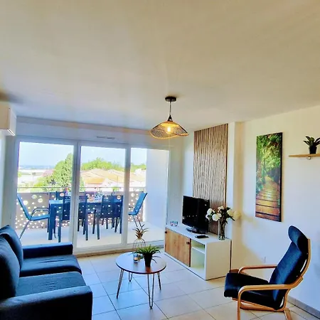 Thau-indigo, Appt Neuf, Standing, Prox Plages, Terrasse, Parking, Climatise 아파트 세테