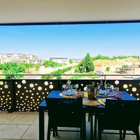 Thau-indigo, Appt Neuf, Standing, Prox Plages, Terrasse, Parking, Climatise 세테